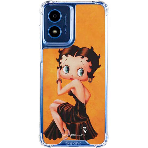 Betty Boop Little Black Dress Moto G 5G (2024) Clear Case